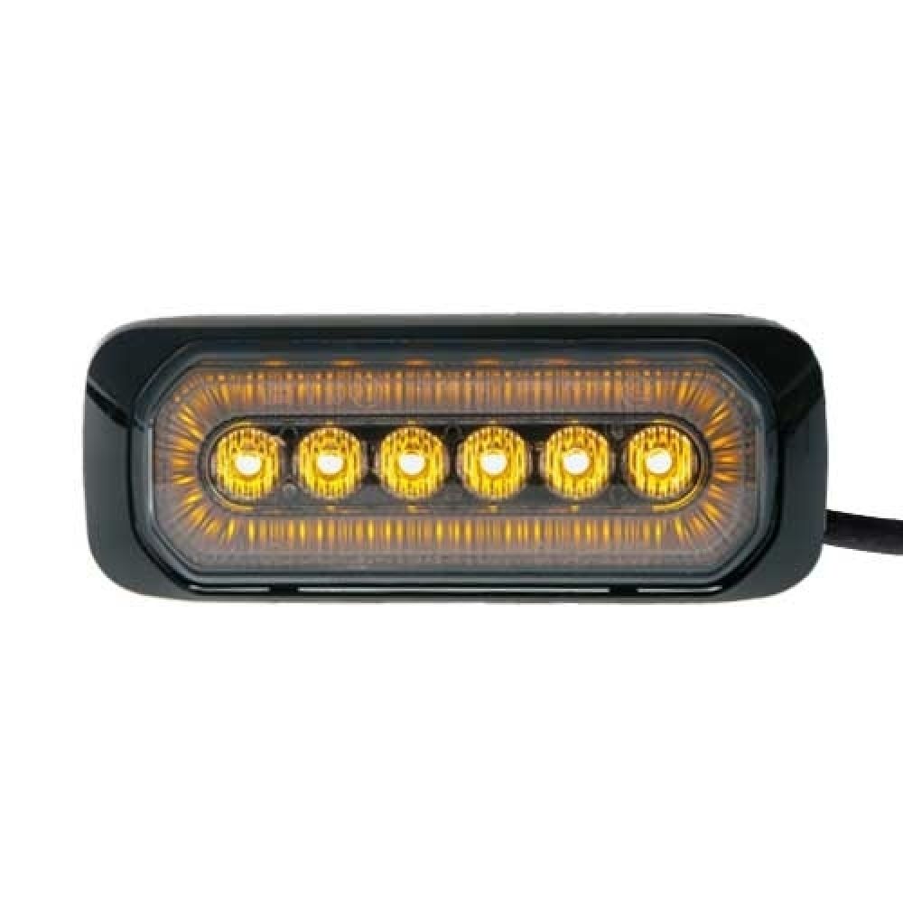 LED Warnleuchten-Koffer aufladbar mit 6 Warnleuchten mit Synchron Funktion  - Metal Badge