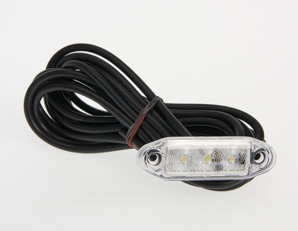 LED Frontblitzer orange 2 Meter Kabel 