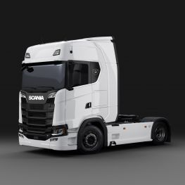 2713187 Lite sølvfarget V8-symbol med refleksmateriale.