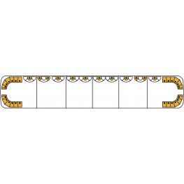 2546809.&#x20;Aurum&#x20;perfil&#x20;bajo,&#x20;sistema&#x20;de&#x20;advertencia&#x20;de&#x20;LED&#x20;&#x00E1;mbar&#x20;con&#x20;m&#x00F3;dulos&#x20;vac&#x00ED;os&#x20;en&#x20;la&#x20;parte&#x20;posterior&#x20;central.&#x20;1.549&#x20;mm.