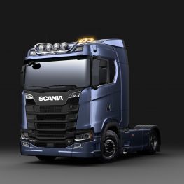 Střešní světelné rampy z nerezové oceli - Scania - pro vozidla Scania NTG.