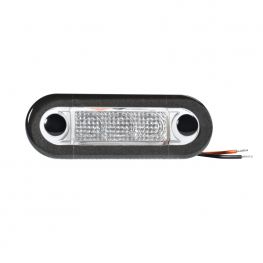 1934282 Brytarlös bred sarg LED gult ljus, klart lampglas 24 V