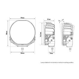 3342405 LAZER SENTINEL 7" ELITE , White, Position light REF 12,5