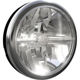 2596714 Oscar, 180 mm, LED, Broad beam, Black, Chrome trim ring, Ref. 17,5.