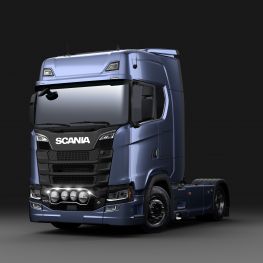Rvs frontlampenbeugel - Scania - voor Scania NTG.