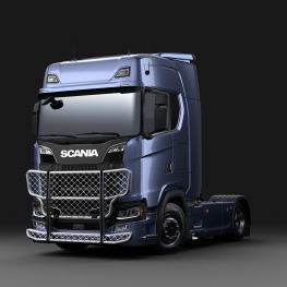 Trux frontgitter i aluminium.