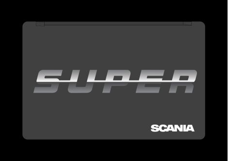 Scania&#x20;SUPER&#x20;logolu&#x20;arka&#x20;pa&#x00E7;al&#x0131;klar.