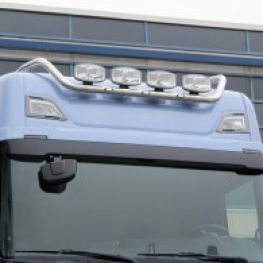 Barra luminosa per tetto in acciaio inox - Kama - per Scania NTG.