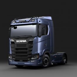 Black versions of Scania stainless steel roof light bars